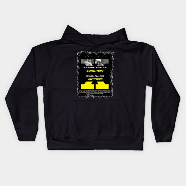 Malcolm x Quotes Kids Hoodie by ZUNAIRA